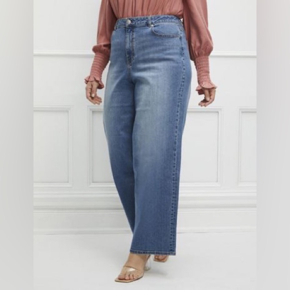 ELOQUII Elements Wide Leg Jean